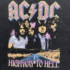 Ac dc Highway To Hell Women s Crop Bare Midriff Top T-shirt Black Xs Trippy     