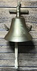 Vintage Brass Ship s Bell   Anchor Wall Mount Nautical Beach Ship Boat Decor