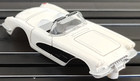1959 Chevrolet Corvette White Jl Tjet Ho Slot Car Body For Aurora Autoworld Dash