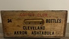 Cotton Club Vintage Wooden Soda Bottle Crate Cleveland Akron Ashtabula Ohio
