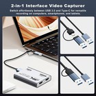 Video Capture Card 1080p Game Capture Recording Compatible Switch xbox ps5 pc