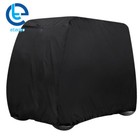 Black Golf Cart Cover 4 Passenger Enclosure Cover For Yamaha Ezgo Club Car 400d