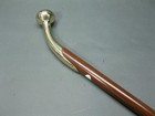 Victorian Hame Head Walking Cane     Wooden Walking Stick With Brass Handle Gift