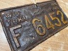 1944 1945 Wisconsin License Plate 44 45 Truck Very Rare Hard To Find Year Wis
