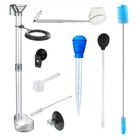Aquarium Fish   Shrimp Feeding Dish Set - Feeder Tube Kit With Ring   Brush