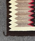 Antique Navajo Rug Lightning Motif Ca  1920  36  X 28   Firm Hand Spun Wool