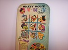 Vintage Disney Mickey Mouse Tic-tac-toe Game Metal Tray With Spinner