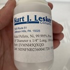 100g  actual 91g  Kurt J Lesker Nickel Ni Element Pellets 1 4  99 995  Pure