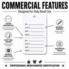 White  Small Unstrung Perforated Coupon Price Tags   1     w X 1      h 