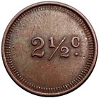  1870 s  Wisconsin Rapids Nc-wi-dao  r-6  Wood Co  Transit Token 