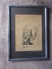 John Groth Original Pen And Ink- Gone With The Wind Scarlett   Signed dated 1966