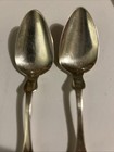2 Antique Benjamin Pitman Coin Silver Spoons Monogrammed Fiddlehead 6  30 Grams
