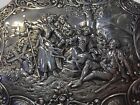 Antique 19th Century German Rare 800 Silver Large Musicians Box Beautiful