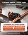 Vevor Propress Tool Kit 18v Electric Crimping Tool For 1 2  3 4  1  Copper Pipes