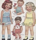 Vintage Uncut 1958 Children In The Shoe Paper Dolls Hd Laser Reproductin Rare