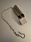The Acme  Twin Pipe Train Boat Taxi-police Whistle - Vintage With Chain England