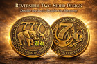 Good Luck Coin For Lottery Ticket Scratcher-four Leaf Clover  Elephant     