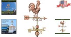 Rust-resistant Patina Copper Weathervane With Rooster     Stylish Roof Decor