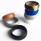 7pcs set Silicone Wedding Engagement Ring Men Women Flexible Rubber Band Sport
