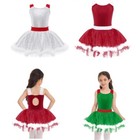Kids Girls Princess Tutu Dress Roller Fancy Christmas Cosplay Festive Costume