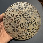 Vintage Webster Company Art Nouveau Sterling Silver Overlay And Glass Trivet 6   
