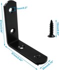 8 Pack L Bracket Corner Brace - 90 Degree Angle Stainless Steel Corner Bracke