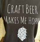 Craft Beer Nwt Unisex Short Sleeved T-shirt Bella-canvas Size Medium Black