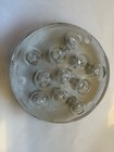 Vintage Clear Glass Flower Frog 11 Hole Round Floral Arranger 3   