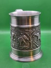 Vintage Tpw 97  Pewter Elephant Beer Stein Mug Safari Wildlife 4  Tall