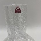 Orrefors Pedestal Ice Candle Holder Olympic Torch Lars Hellsten Swedish
