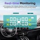 Wireless Car Solar Tpms Lcd Tire Pressure Monitoring System   4 External Sensors