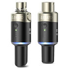 Lekato Microphone Transmitter Receiver 5 8ghz Wireless System Plug On Xlr 100ft