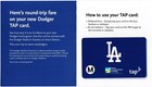 Rare Metro Tap Card L a  Dodgers Promotional 2023 Bus Subway Train Dodger