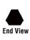 Pferd Three Square  3 Corner  Chisel Bit Chainsaw File 17081-s