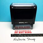 Non Machinable Do Not Bend Rubber Stamp Red Ink Self Inking Ideal 4913