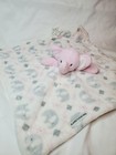 Blankets   Beyond Pink Elephant Lovey Plush White Gray Security Blanket Baby