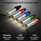 10x 3 Pin Xlr Male   Female Color Audio Cable Connectors Plug Solder Snake Mic
