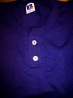 Baseball Henley Shirt 2 Button Russell Color Choice Men Sz S  M  L  Xl 2xl New