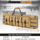 Double Rifle Case Soft Bag 34  36  42  46  48   51    55    Gun Case Tactical For Ri