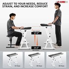 5 Core Keyboard Stand Piano Bench Set Adjustable Key Board Stands W Music Chair