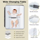 Baby Changing Table  Folding Diaper Station Portable Nursery Organizer With S   