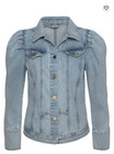 Puff Sleeve Denim Jacket Sale