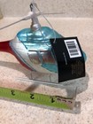 New Robert Stanley Christmas Glass Ornament Helicopter Usa Rescue Red White Blue