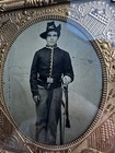 Civil War 1 6 Tintype Photo Of Cavalry Soldier 