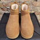 Nwb Ugg Women s Classic Ultra Mini New Heights Boots Chestnut  1158311