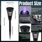 2pk Solar Cone Led Zapper - Bug mosquito  Waterproof  Yard hang stake