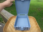 Rubbermaid Blue Design A Space File Box Vtg Travel Check Media 80 s Vhs Storage