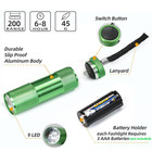 3x 9led White Light Flashlight Aluminium Mini Torch Outdoor Portable Travel Lamp