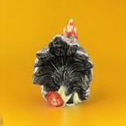 Handpainted Earthenware Cracker Barrel Rooster W  Scrubber - Susan Winget