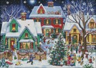 Neighborhood Christmas - Chart Counted Cross Stitch Patterns Needlework Dmc Diy